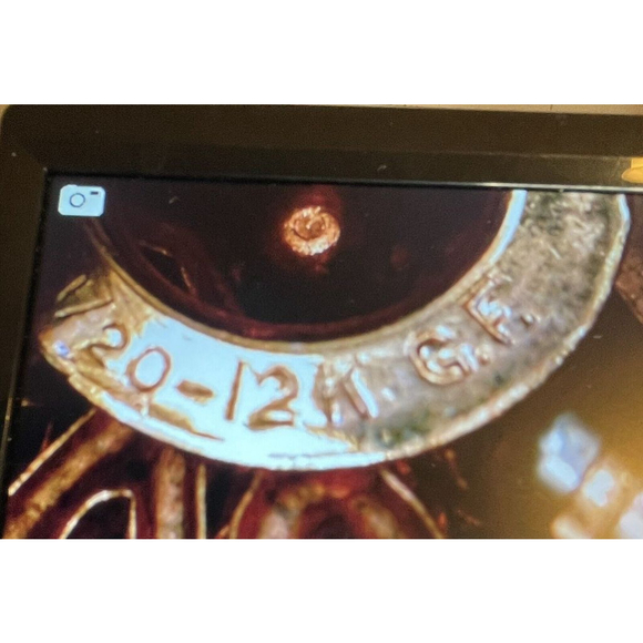 M&S 1/20 12K G.F Clear & Pink Rhinestone VTG 1950s Prong Set Brooch Pendant - Picture 9 of 9